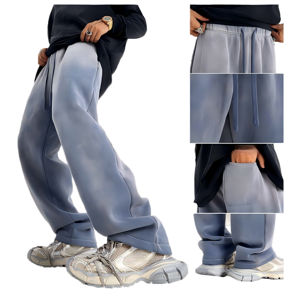 Custom Faded Spray Monkey Wide Leg Pants