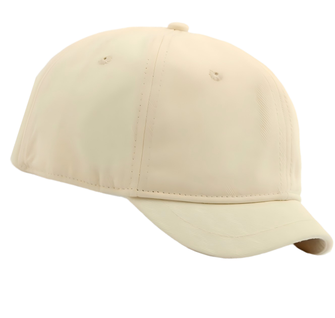 Short-brimmed baseball cap
